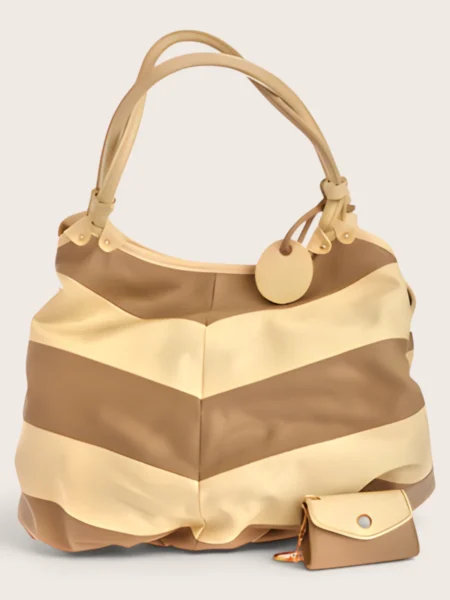 Beige Striped Designer Handbag South Africa