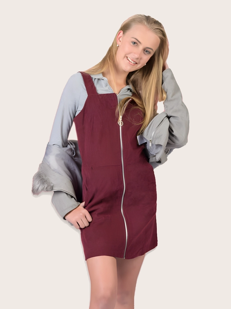 Maroon Zip Front Bodycon Dress 1 Maroon Zip Front Bodycon Dress 1 South Africa